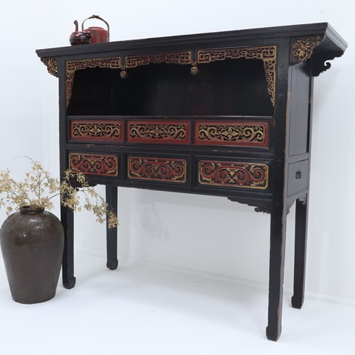 19Th Century Chinese Prayer Cabinet