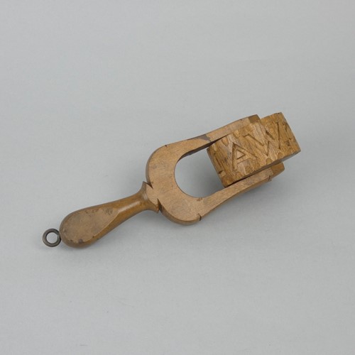 Rare Butter Roller Carved 'C.C.Walker'