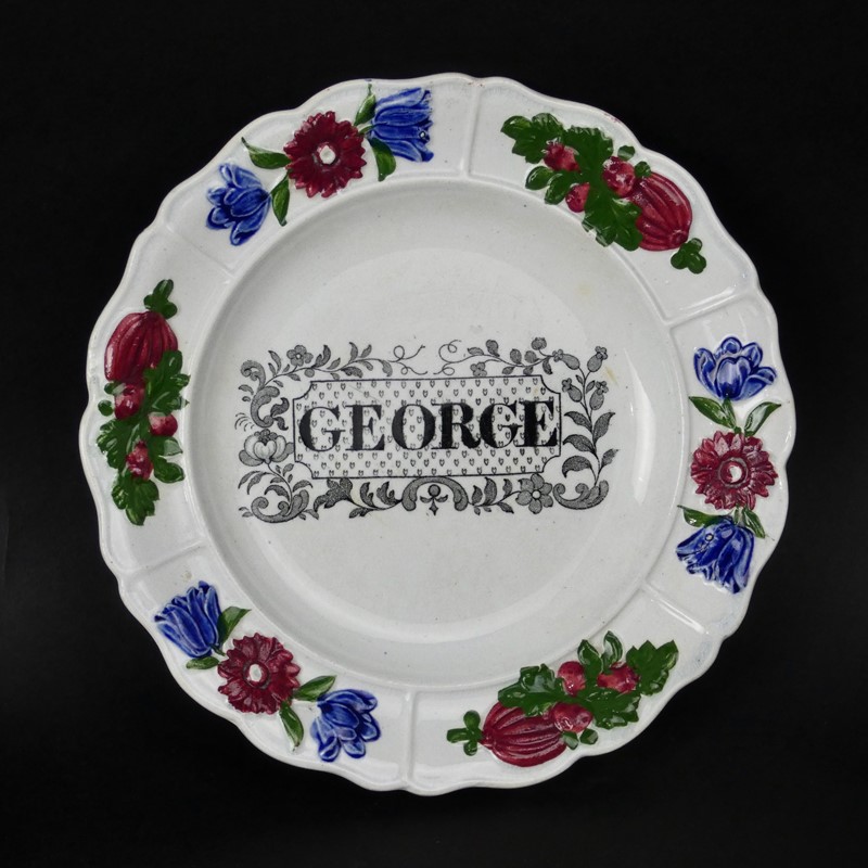 Child's plate named George-appleby-antiques-h20645a-childs-plate-george-main-637607501448693630.jpeg