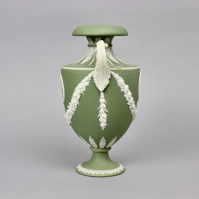 Wedgwood, Green Jasper, Shield Shaped Vase-appleby-antiques-j22617b-green-jasper-shield-shaped-vase-main-638151888969806709.jpeg