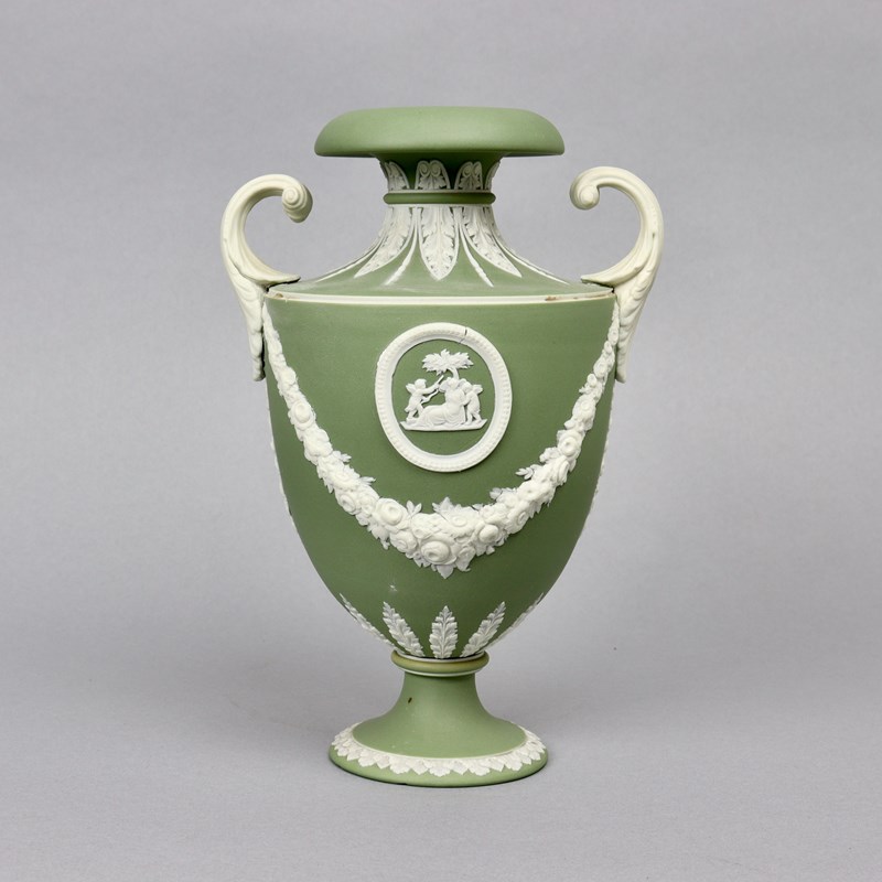 Wedgwood, Green Jasper, Shield Shaped Vase-appleby-antiques-j22617c-green-jasper-shield-shaped-vase-main-638151889011524873.jpeg