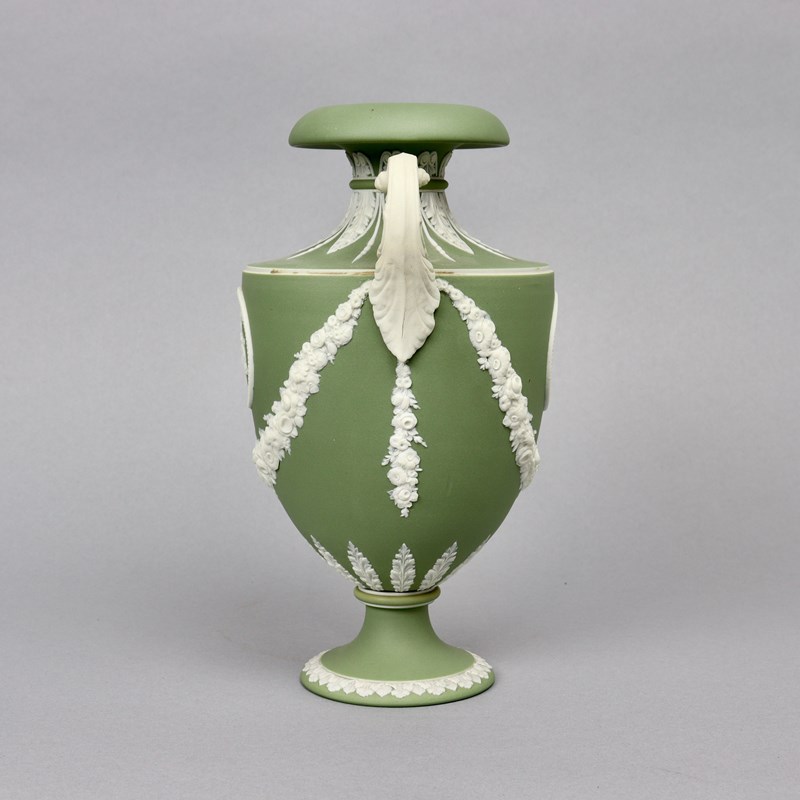 Wedgwood, Green Jasper, Shield Shaped Vase-appleby-antiques-j22617d-green-jasper-shield-shaped-vase-main-638151889053711859.jpeg