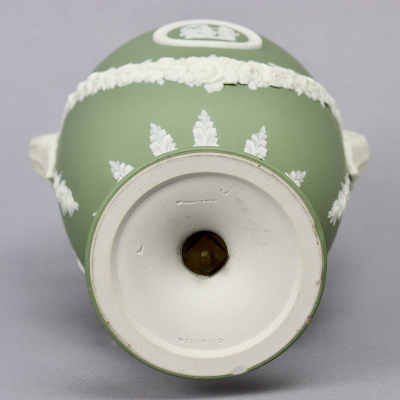 Wedgwood, Green Jasper, Shield Shaped Vase-appleby-antiques-j22617f-green-jasper-shield-shaped-vase-main-638151889136835821.jpeg