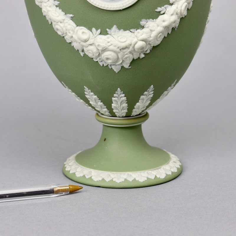 Wedgwood, Green Jasper, Shield Shaped Vase-appleby-antiques-j22617h-green-jasper-shield-shaped-vase-main-638151889217147192.jpeg