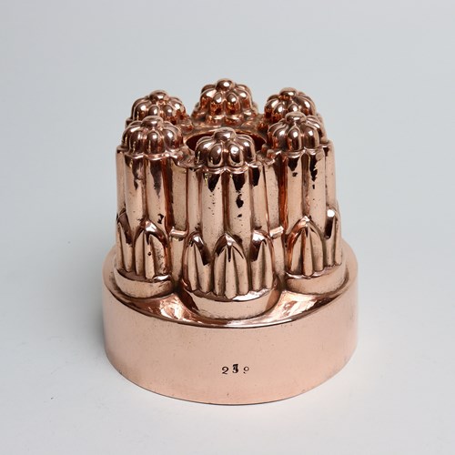 19Th Century Copper Jelly Mould, Pattern 259.