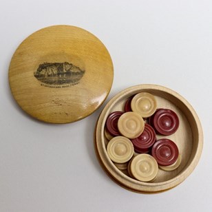 Mauchline Ware Box With Mini Draugh...