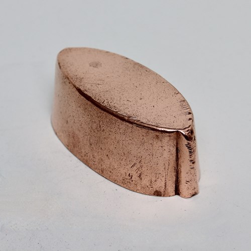 Miniature, Leaf Shaped Copper Mould