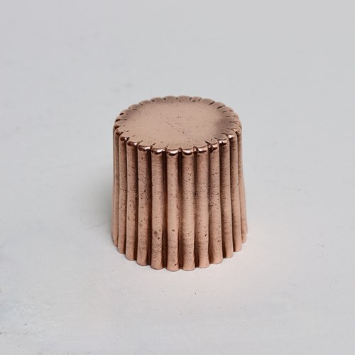 Miniature, Fluted Copper Mould