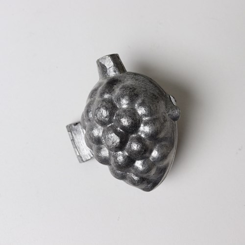 Small Pewter Ice Cream Mould In The Shape Of A Raspberry