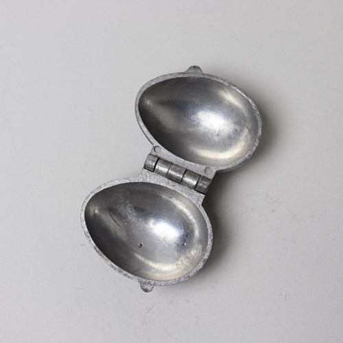 Pewter Ice Cream Mould In The Shape Of An Egg