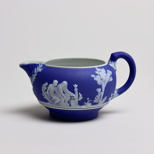 Wedgwood Dark Blue Jasperware Milk Jug