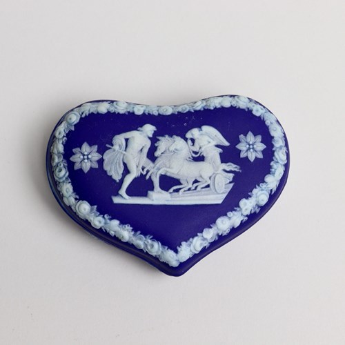 Wedgwood Heart Shaped Trinket Box