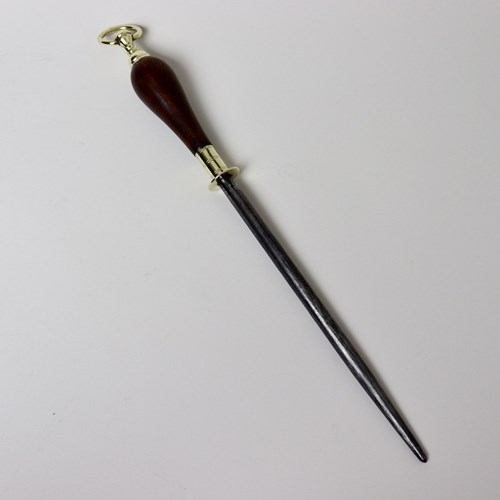 Steel With Turned Rosewood Handle