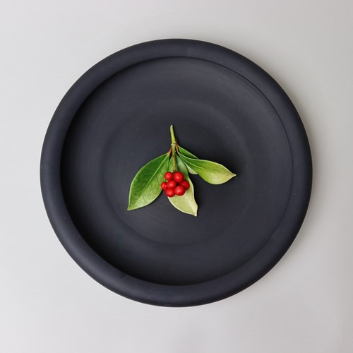Shallow, Wedgwood Black Basalt Bowl