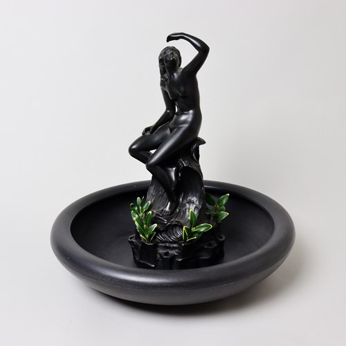 Wedgwood Basalt Figure Of Aphrodite, With Bowl