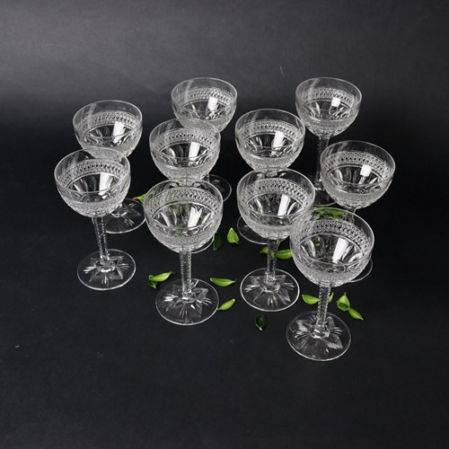 Ten, St. Louis Crystal, Small Wine Glasses