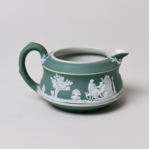 Small Wedgwood Green Jasper Jug