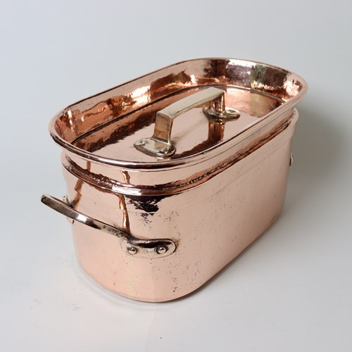 Small, French Copper Daubiere