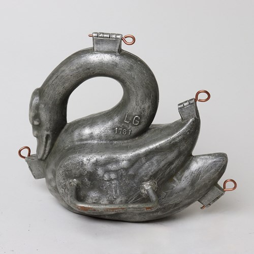 Letang Pewter Mould In The Shape Of A Swan