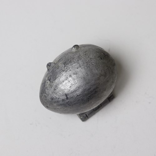 Small Pewter Mould In The Shape Of An Egg
