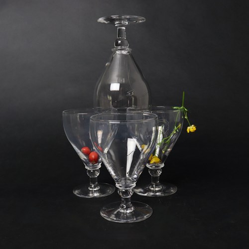 Four, Early 20Th Century, English Crystal Rummers