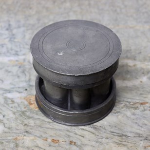 Three Part Pewter Ice Cream Mould