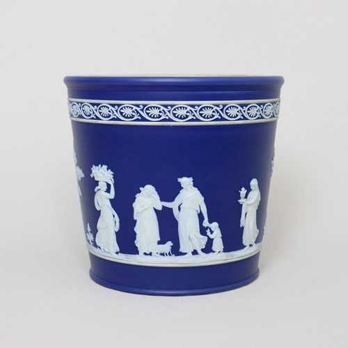 Wedgwood, Dark Blue Jasper Jardiniere