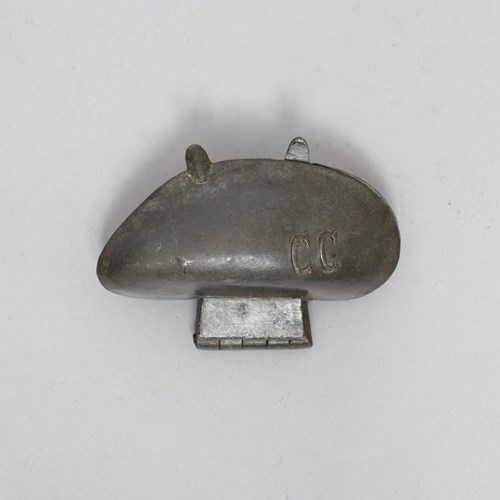 Small Pewter Mould In The Shape Of A Mussel