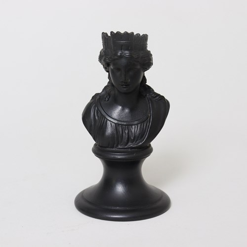 Small Wedgwood Basalt Bust Of A Queen