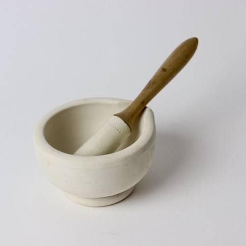 Small Wedgwood Stoneware Pestle And Mortar
