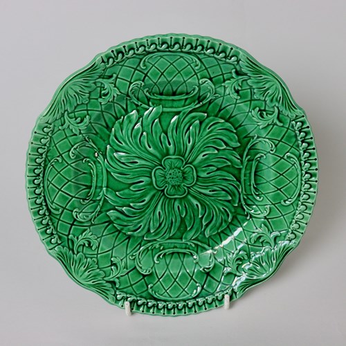 Majolica Plate By Stevenson. Date C.1820