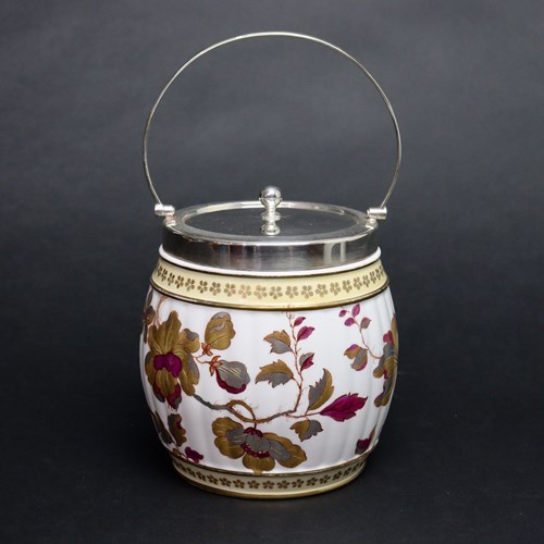 Unusual, Wedgwood, Bone China Biscuit Barrel