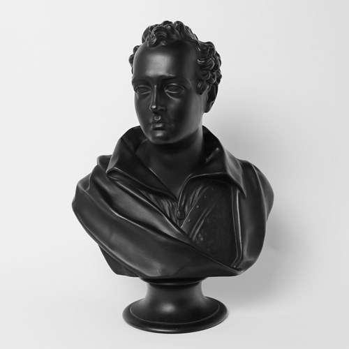 Wedgwood Basalt Library Bust Of Lord Byron