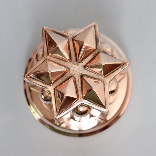 Benham's Copper Mould With Star Shaped Top