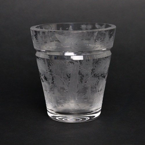 Engraved Crystal Ice Bucket