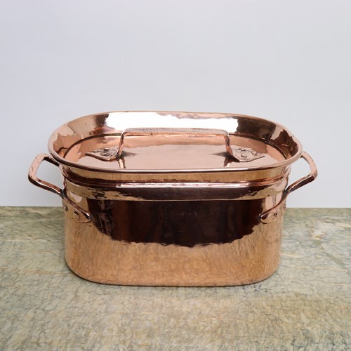 French Copper Brasing Pan