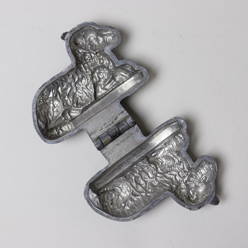Small Pewter Mould In The Shape Of A Lamb