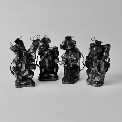 Rare Bear Band Pewter Moulds