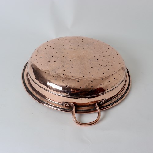 Large, French Copper Colander