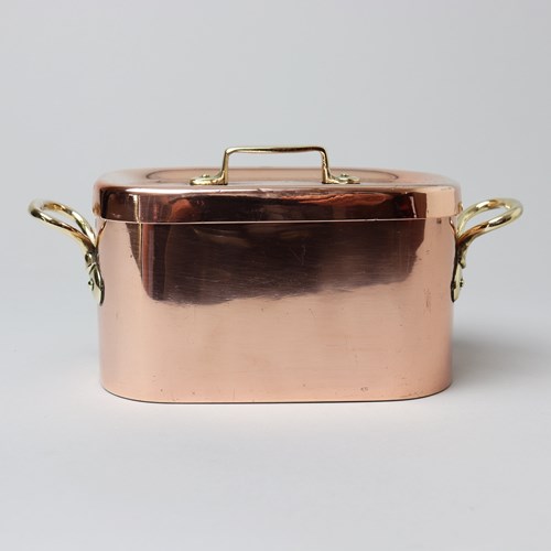 Miniature, French Copper, Oblong Casserole
