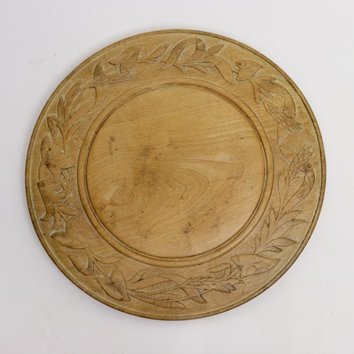 Beechwood Breadboard Carved With Convolulus