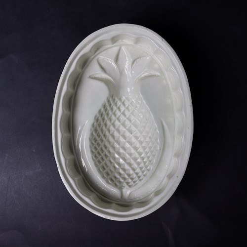 Rare Creamware Jelly Mould Marked "WILSON"