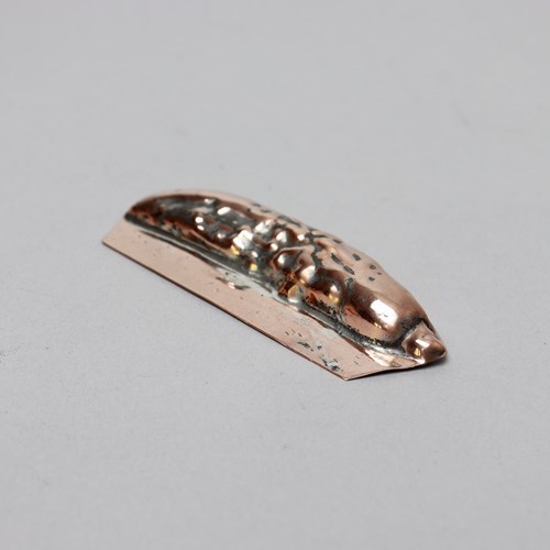 Miniature Copper Mould In The Shape Of A Gherkin