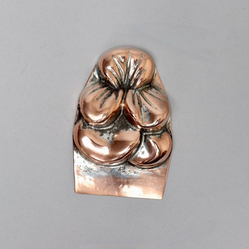 Miniature Copper Mould In The Shape Of A Pansy