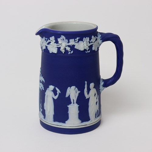 Wedgwood Dark Blue Jasperware Milk Jug