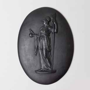 Wedgwood Basalt Plaque Depicting Pe...