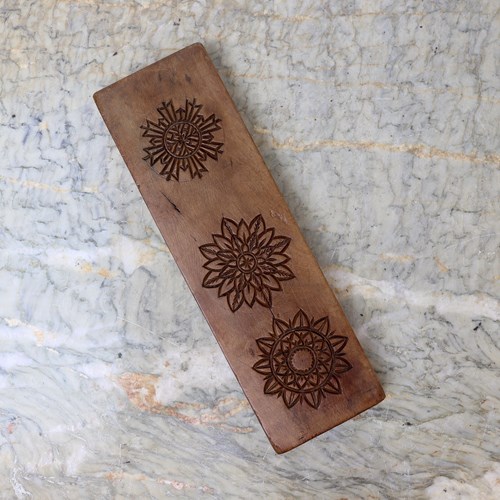 Double Sided, Fruitwood Sugar Mould