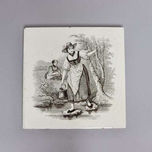 Minton Tile From The Village Life Series