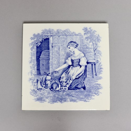 Minton Tile From The Village Life Series