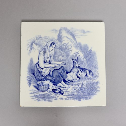 Minton Tile From The Village Life Series